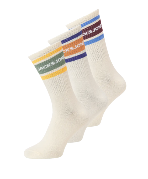 Jack Jones Jacnice Tennis Socks Pack Buttercream