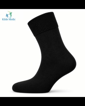 Kilde Comfort Diabetes Bomuldsstrømper Sort Unisex