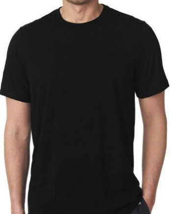 Klassisk Tee Shirt Sort Str Medium