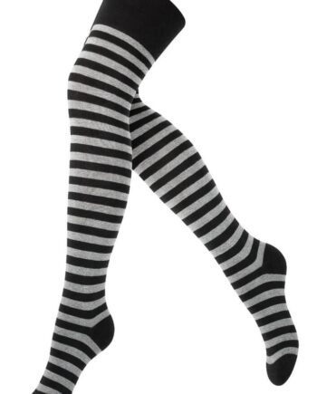 Lady Over Knee Strømper Med Striber Str