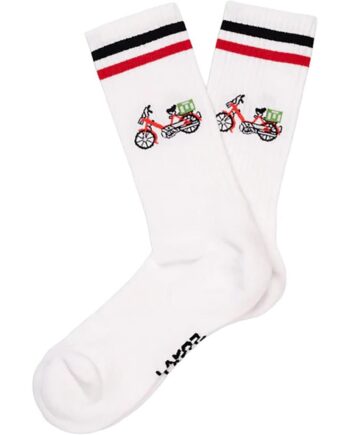Lakor Red Maxi Socks Hvid White