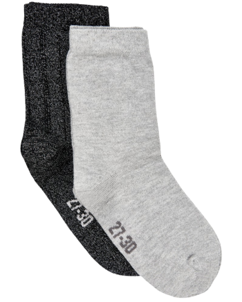 Minymo Pige Strømper Glimmer Light Grey Melange