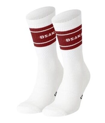 Osaka Strømper Pak White Dark Red