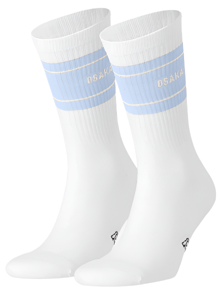 Osaka Strømper Pak White Light Blue