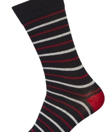 Pak Strømper Med Røde Striber Socks Cph Str