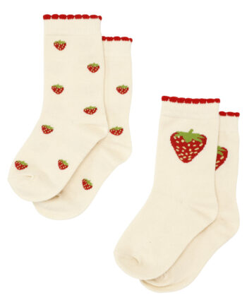 Pak Strømper Strawberry Socks Flss