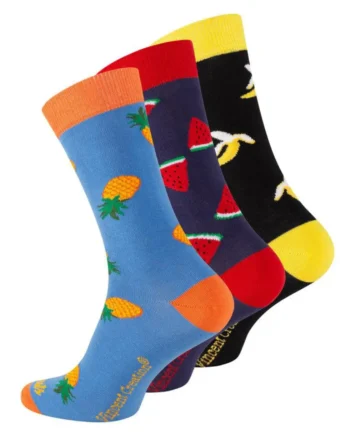 Pak Vincent Creation Unisex Casual Socks  Fruits Til Kvinder