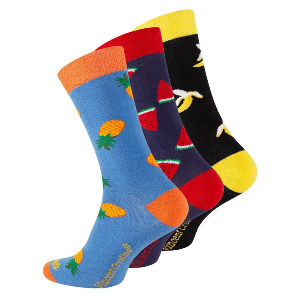 Pak Vincent Creation Unisex Casual Socks Fruits Til Kvinder