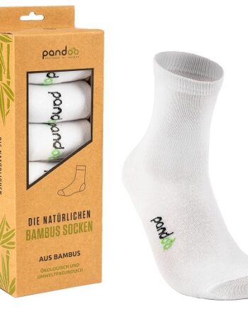 Pandoo Hvide Bambus Sokker Str
