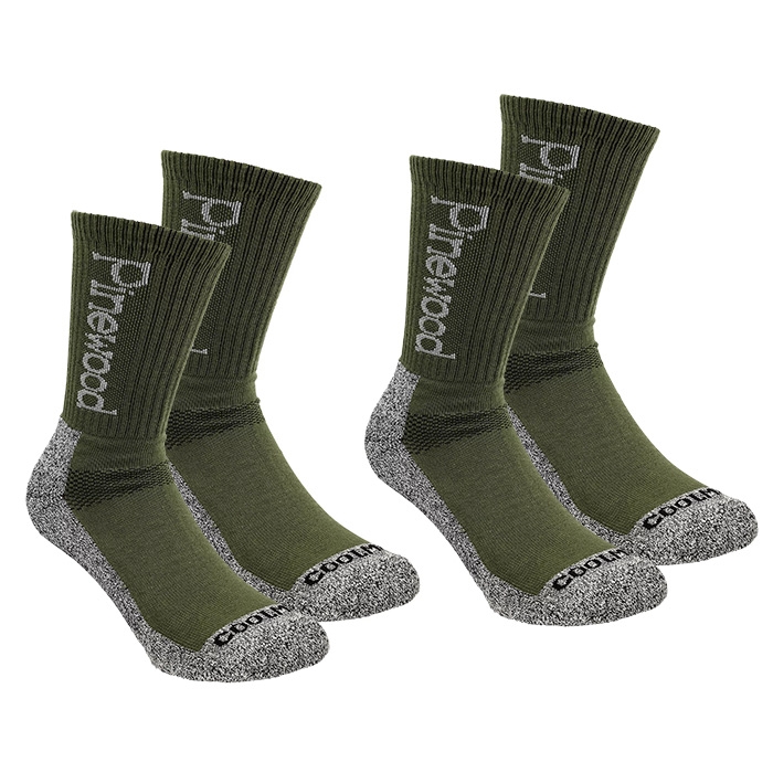Pinewood Coolmax Vandresokker Par Green Sokker