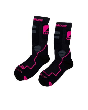 Rollerblade High Performance Sokker Dame Sort Pink