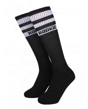 Rookie Stripe Strømper Sort Hvid