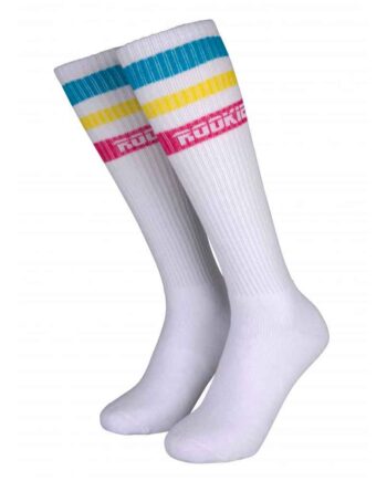 Rookie Stripe Strømper Vit Multi Farver