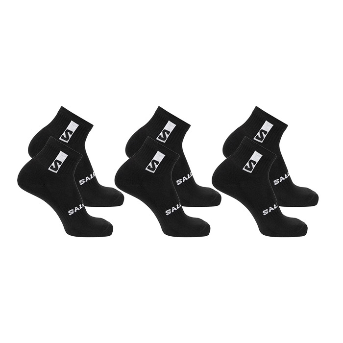 Salomon Everyday Ankelsokker Pak Sort Sokker