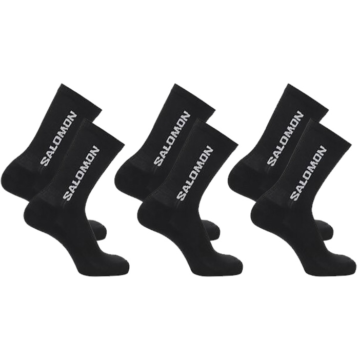 Salomon Everyday Crew Pack Black Sokker