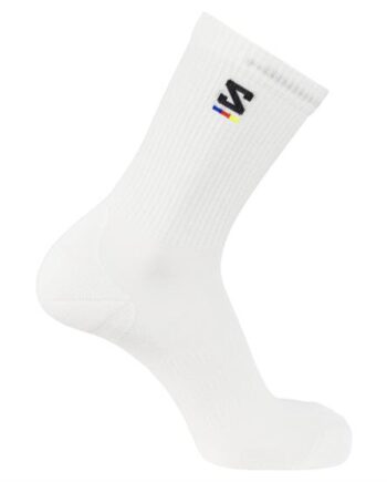 Salomon Sunday Smart Crew Sock Snow Black