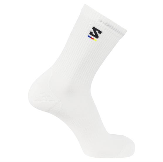 Salomon Sunday Smart Crew Sock Snow Black