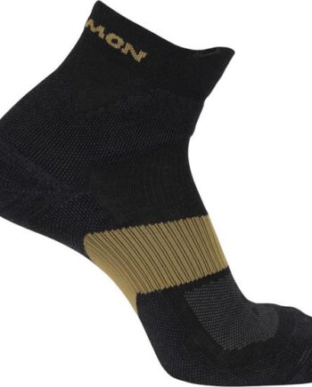Salomon Ultra Quarter Socks Black Kelp