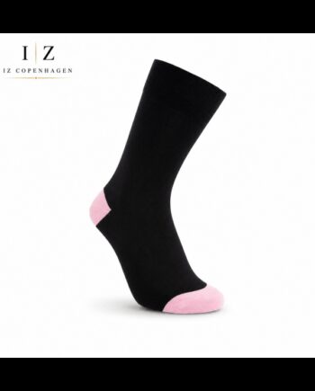 Sock Bambusstrømper Med Lyserød Hæl Unisex