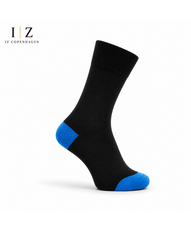 Sock Bambusstrømper Sort Blå Unisex Str