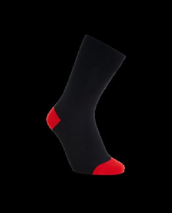 Sock Bambusstrømper Sort Rød Til Børn