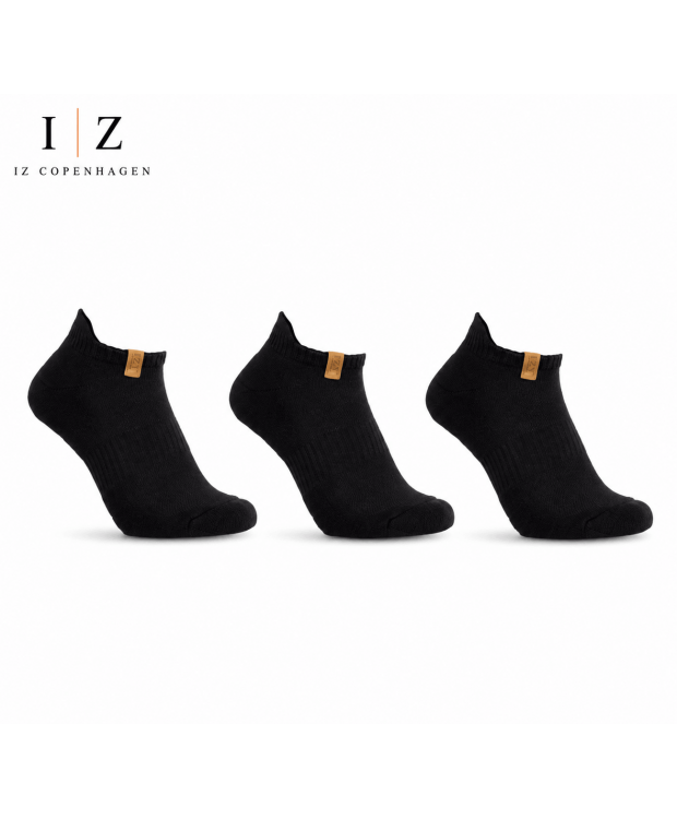 Sock Pak Sorte Bomuldsankelstrømper Unisex