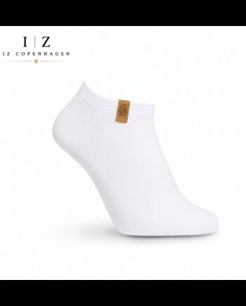 Sock Shoe Bambus Ankelstrømper Hvid Unisex Str