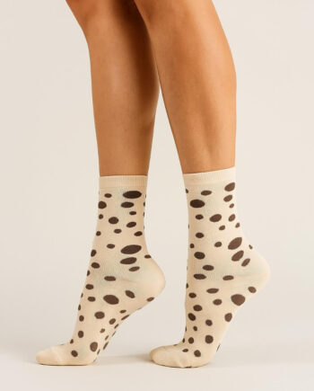 Socks Cph Damestrømpe Dots Beige Str