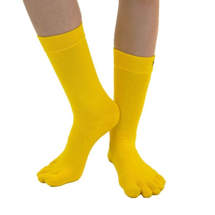 Tåsokker Toetoe Essential Gule One Size