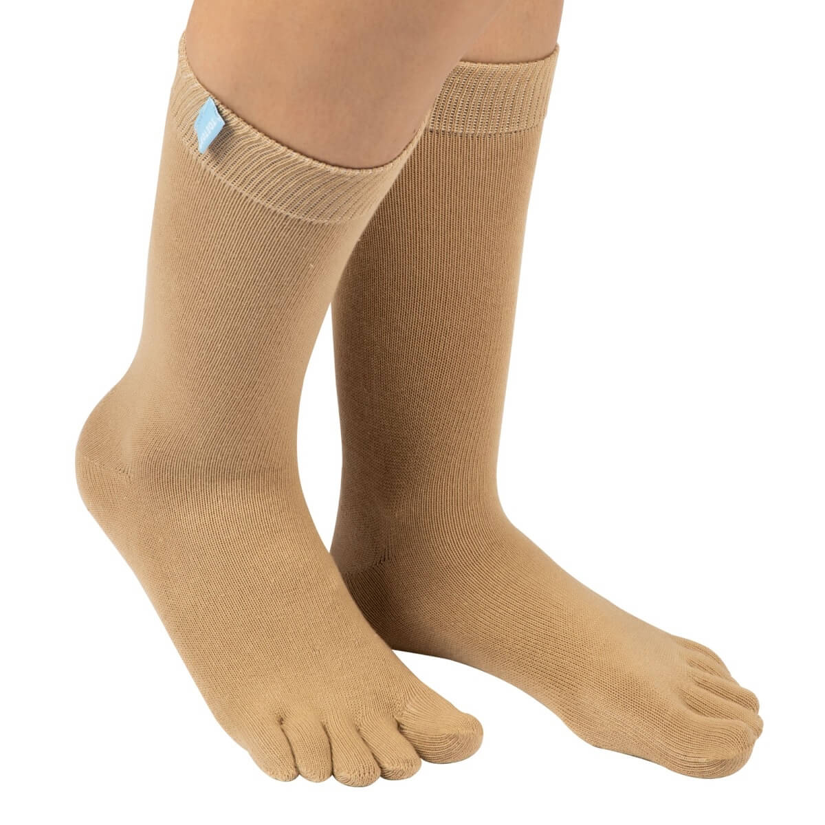 Tåsokker Toetoe Essential Lysebrun One Size