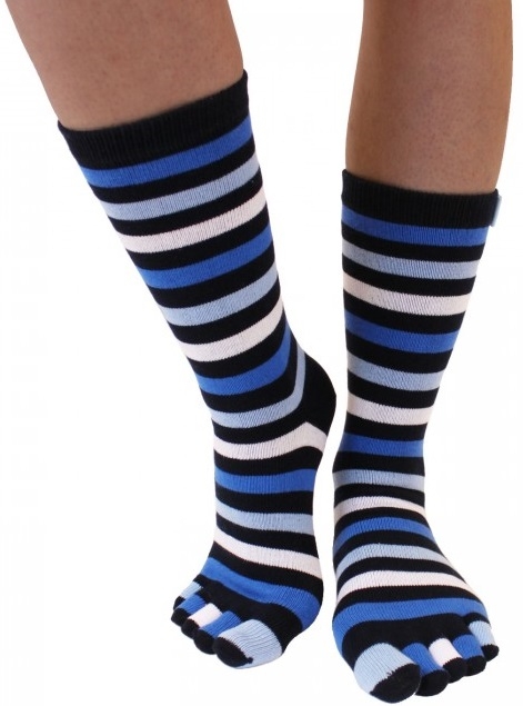 Tåsokker Toetoe Essential Stripy Denim One Size