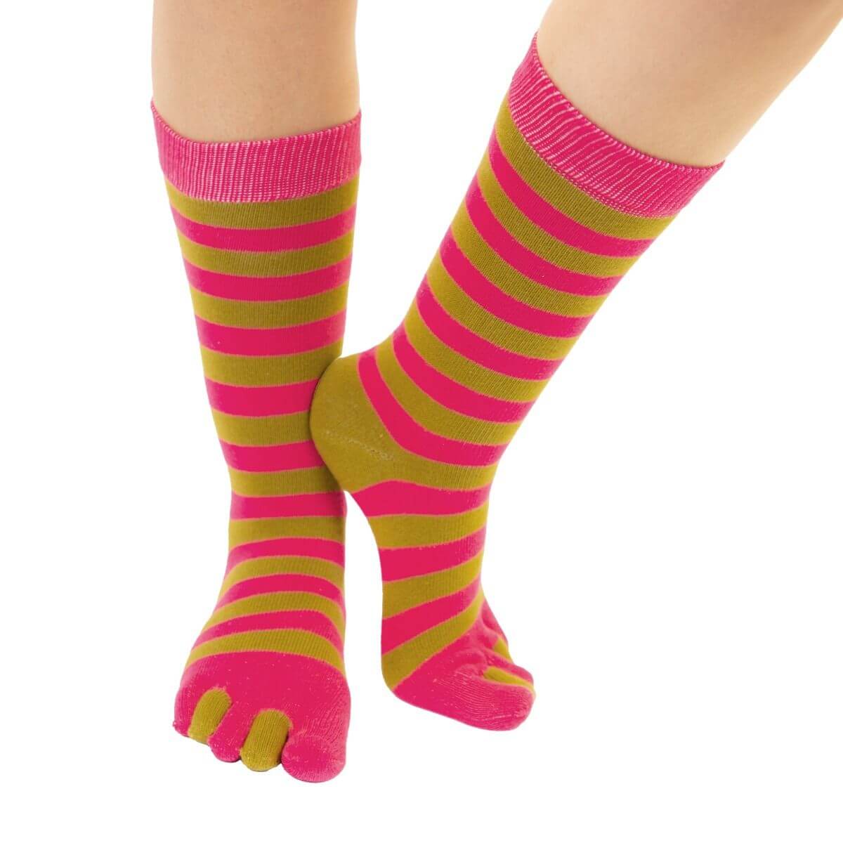 Tåsokker Toetoe Essential Stripy Gold One Size