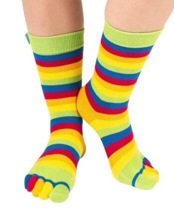 Tåsokker Toetoe Essential Stripy Green One Size