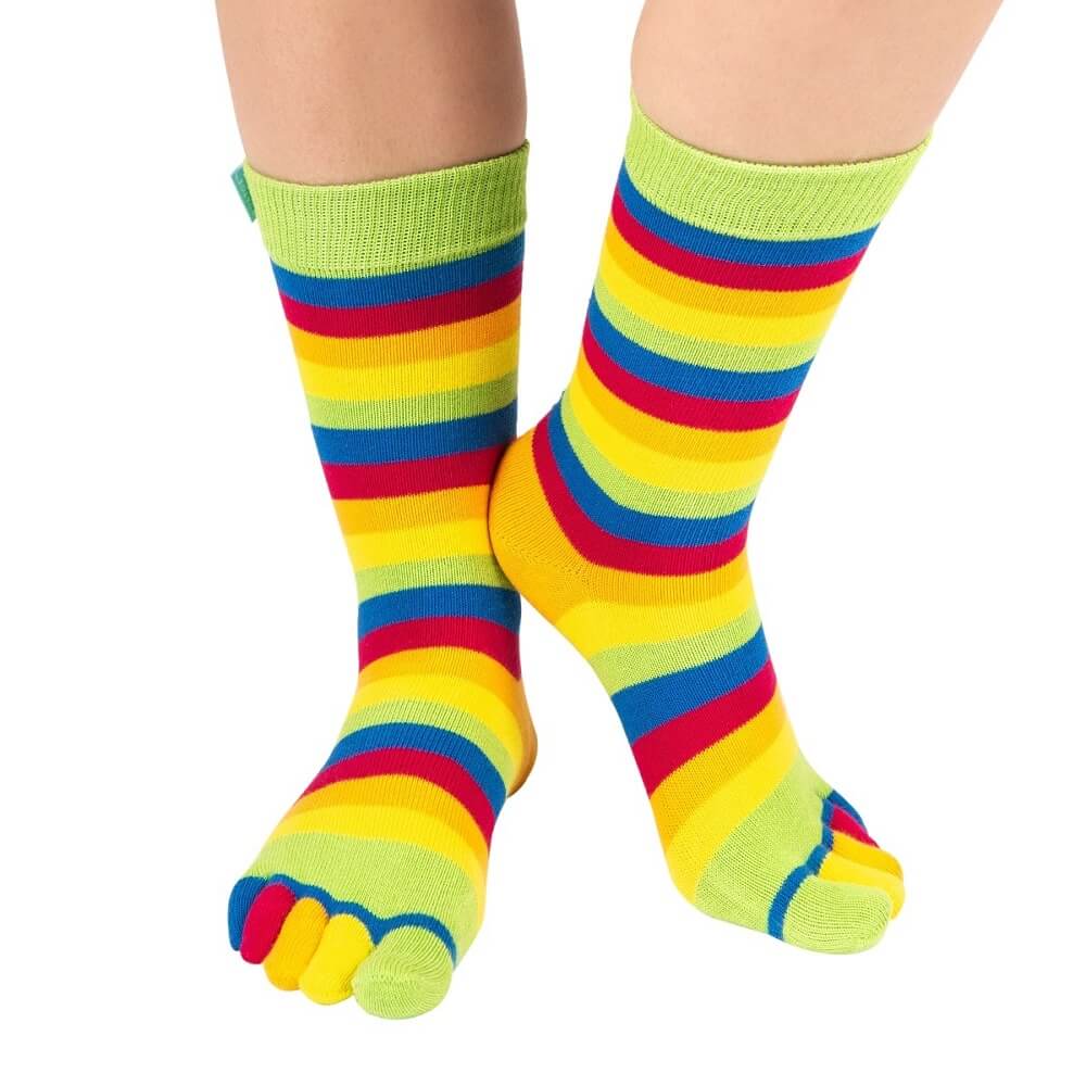 Tåsokker Toetoe Essential Stripy Green One Size