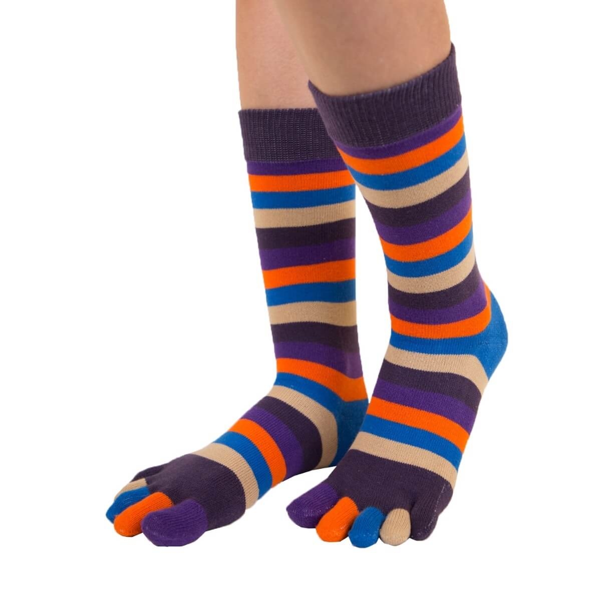 Tåsokker Toetoe Essential Stripy Midnight One Size