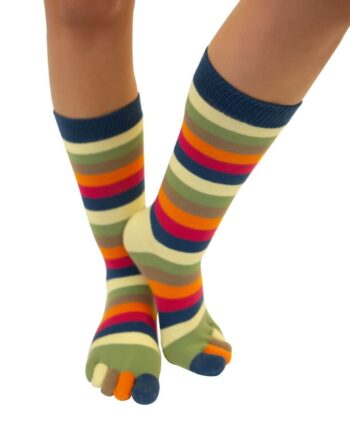 Tåsokker Toetoe Essential Stripy Orchard One Size