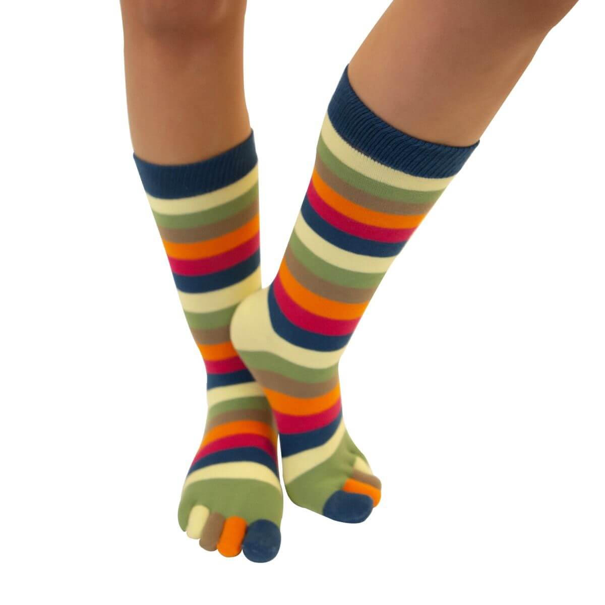 Tåsokker Toetoe Essential Stripy Orchard One Size