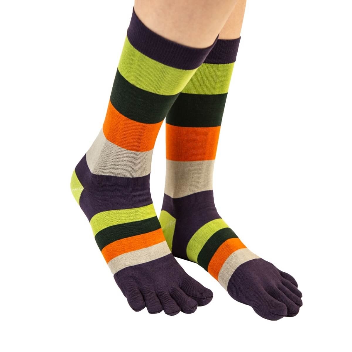 Tåsokker Toetoe Men Stripy Pistachio Str