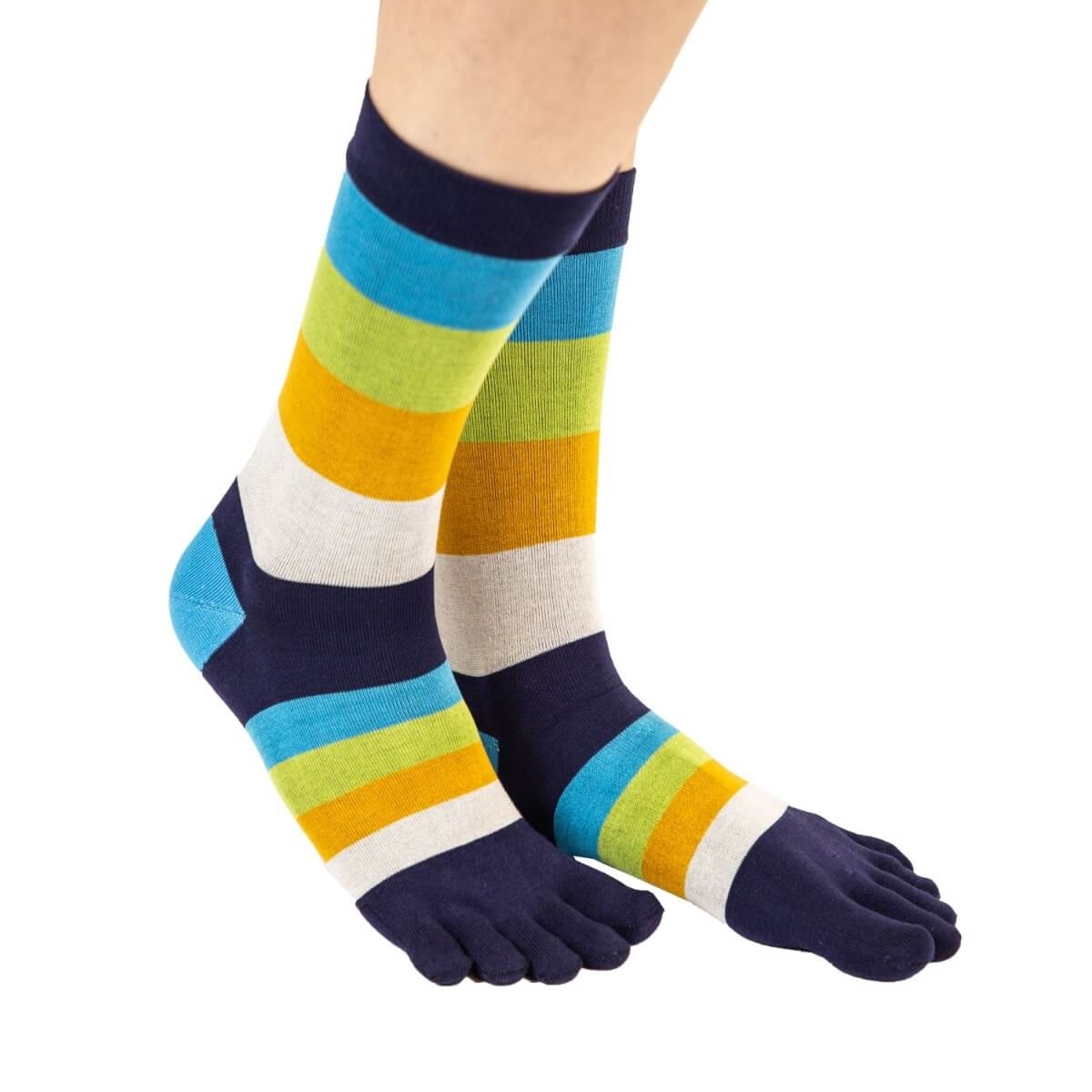 Tåsokker Toetoe Men Stripy Turquoise Str