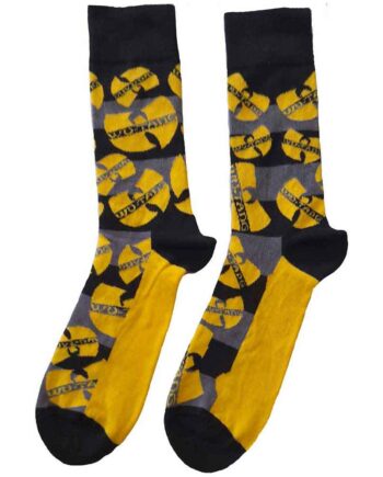 Tang Clan Unisex Ankle Socks: Logos Yellow Size