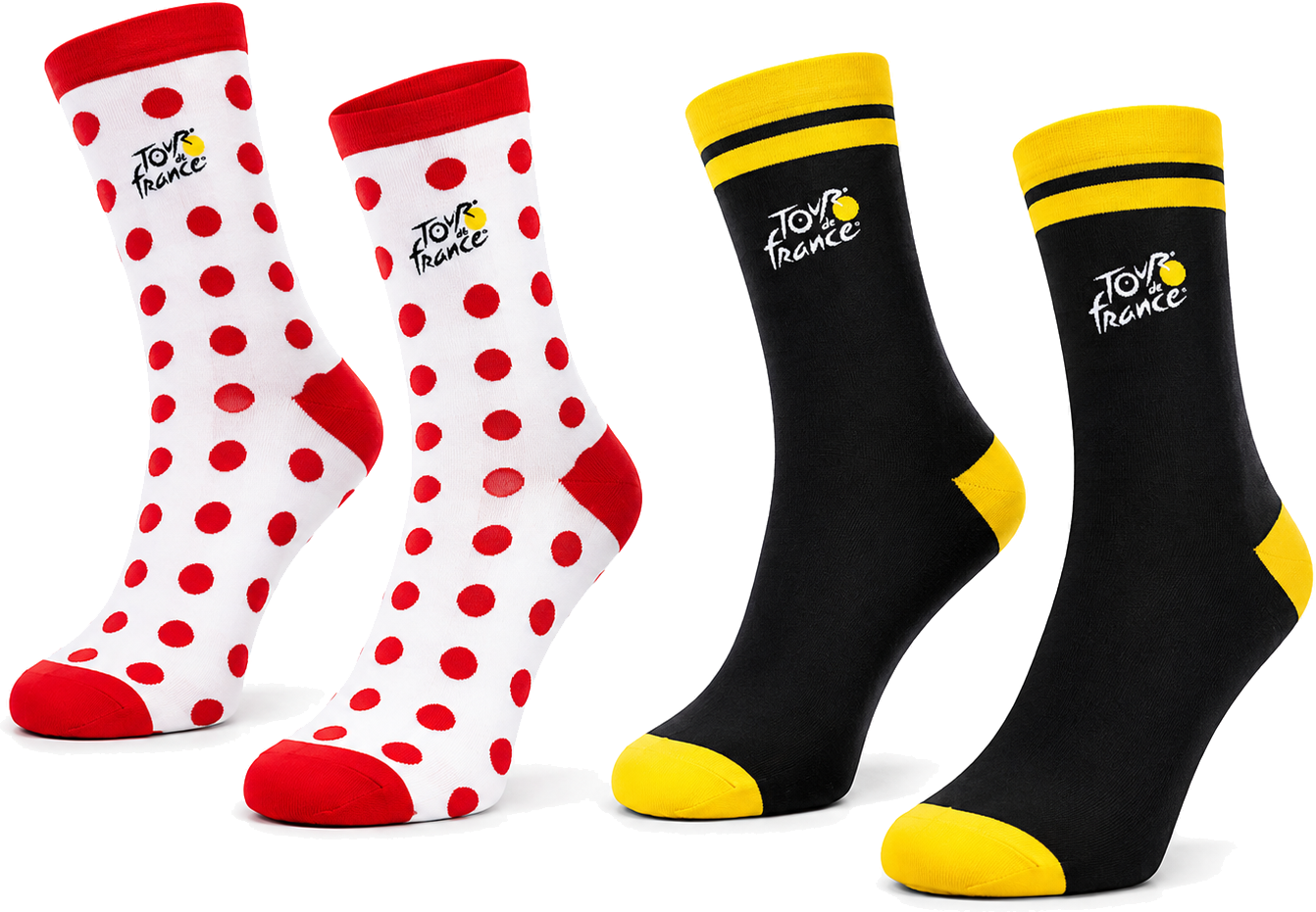 Tour France Strømper Duo Jaune Pois