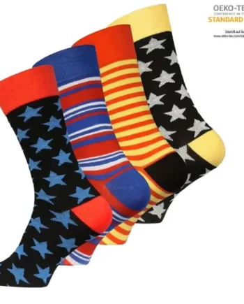 Vincent Creation Men Casual Socks  Stars   Stripes