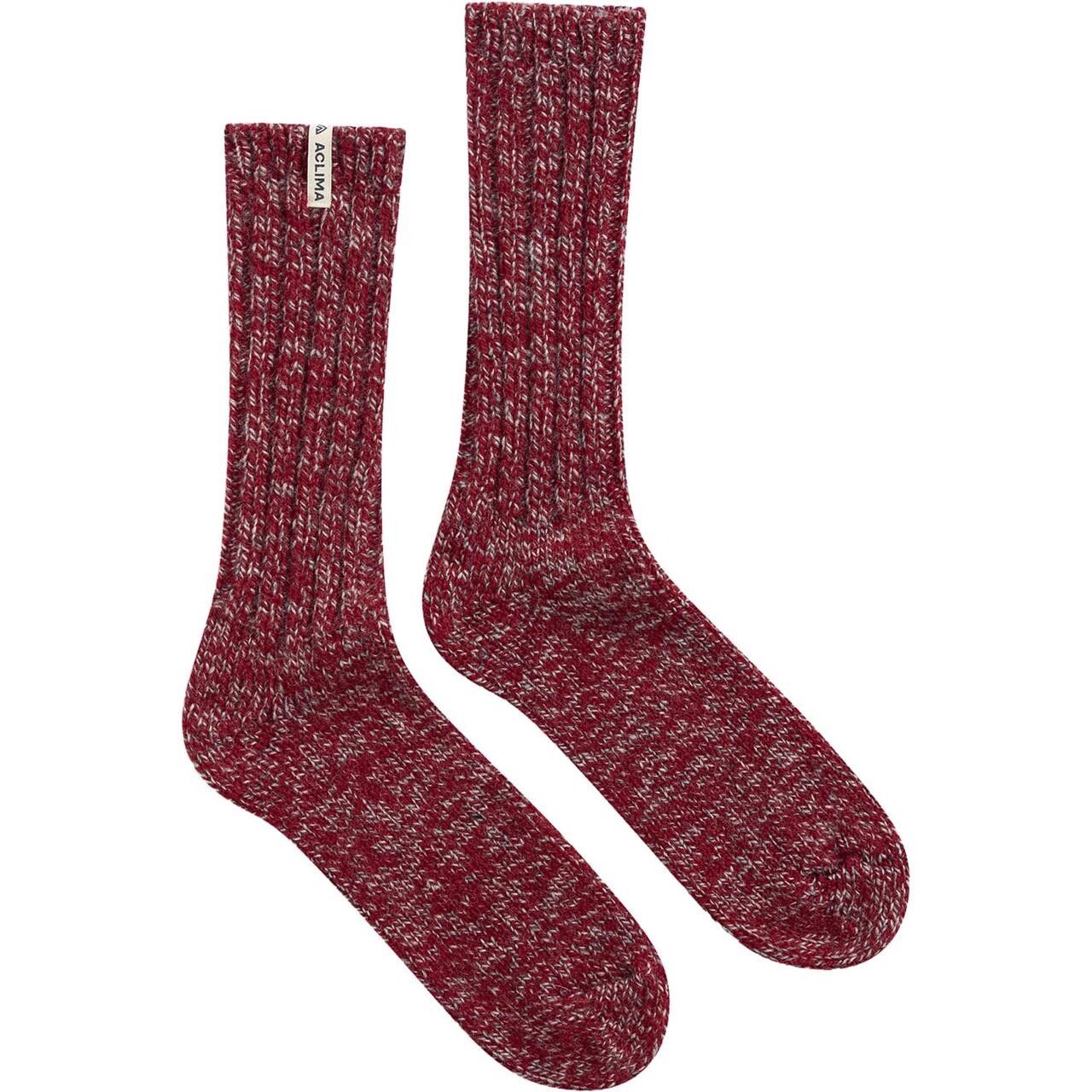 Aclima Norwegian Wool Socks Grå Grey Red