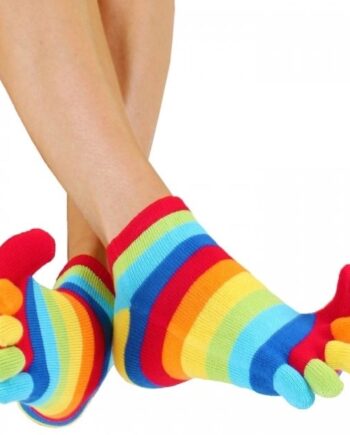 Ankel Tåsokker Toetoe Essential Stripy Rainbow Korte Sokker