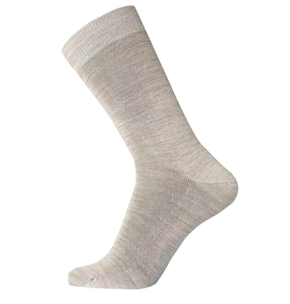 Beige Egtved Twin Sock Uldstrømper