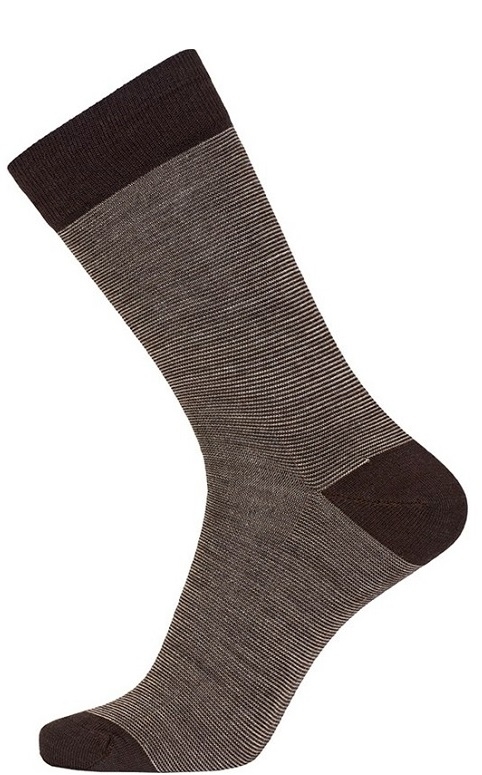 Brune Egtved Twin Sock Uldsokker