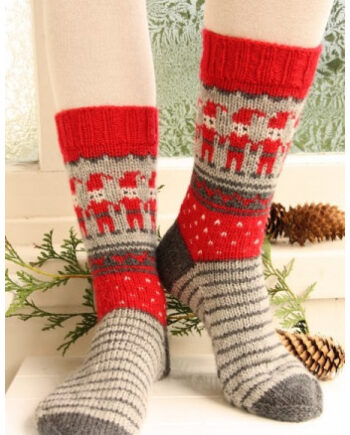 Dancing Elves Drops Design Sokker Strikkeopskrift Str