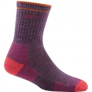 Darn Tough Hiker Micro Crew Sock Cushion Plum Heather Sokker Str
