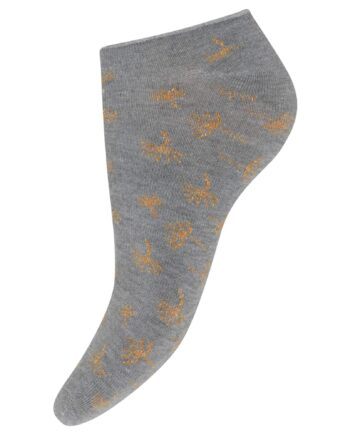 Decoy Sneaker Sock Bamboo Grå Guld Str