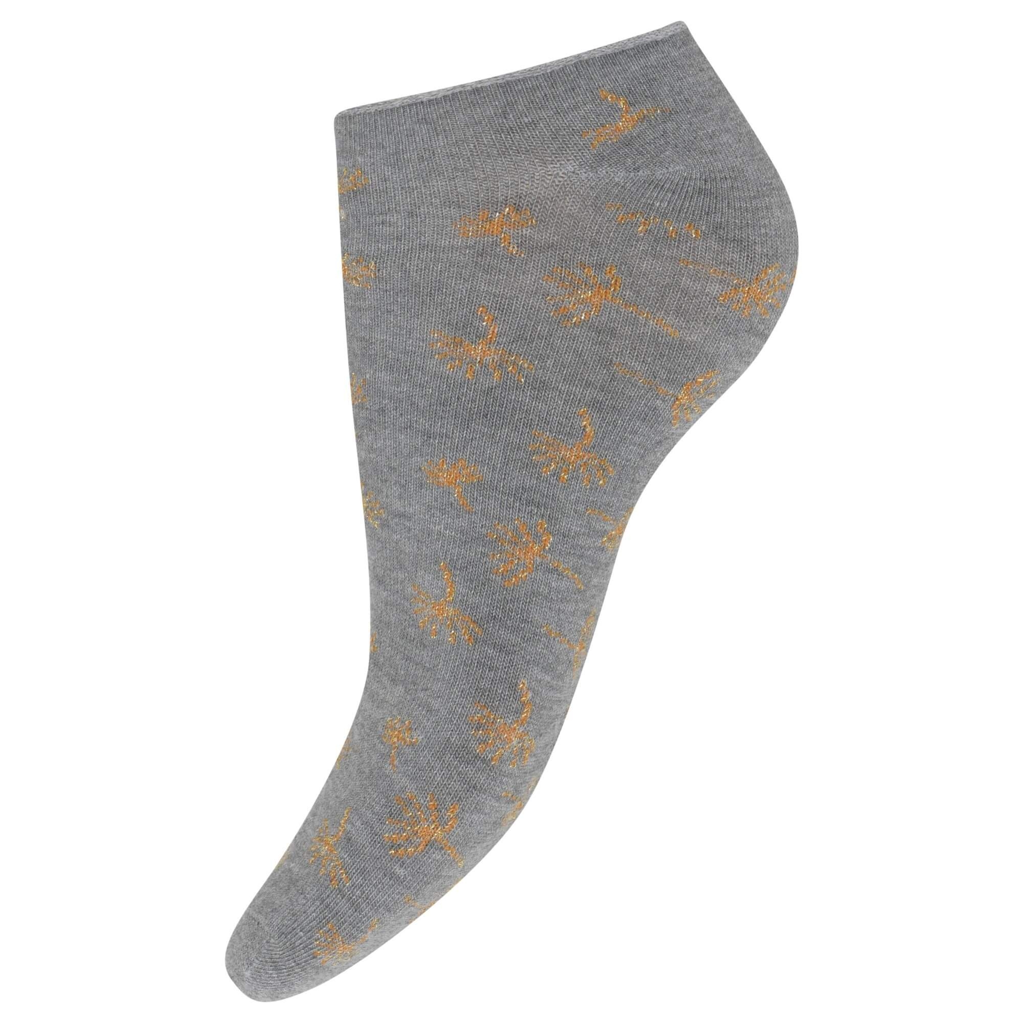Decoy Sneaker Sock Bamboo Grå Guld Str